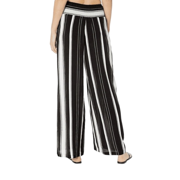 Zac & Rachel Striped Slim-Fit Pull-on Palazzo Pants Size 6 - Picture 3 of 7